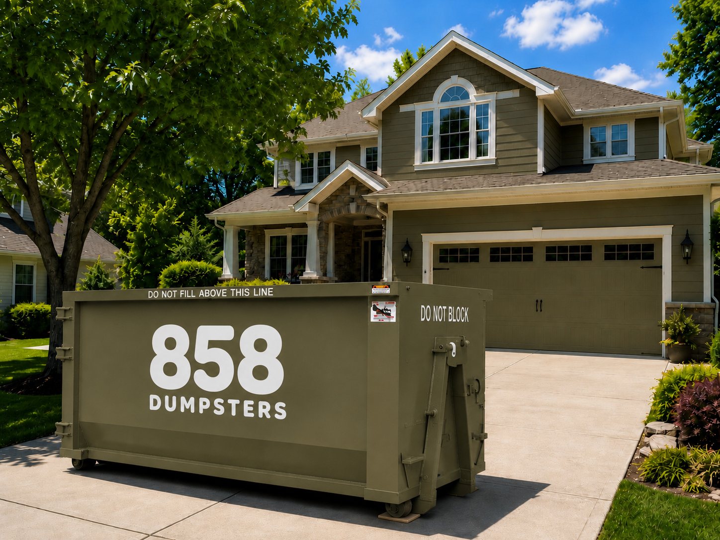 858 Dumpsters 13 yard roll-off dumpster